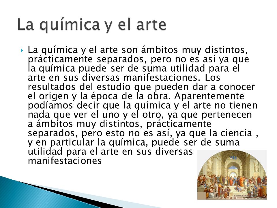 El artisticas es quimica diferentes expresiones cual la uso de en